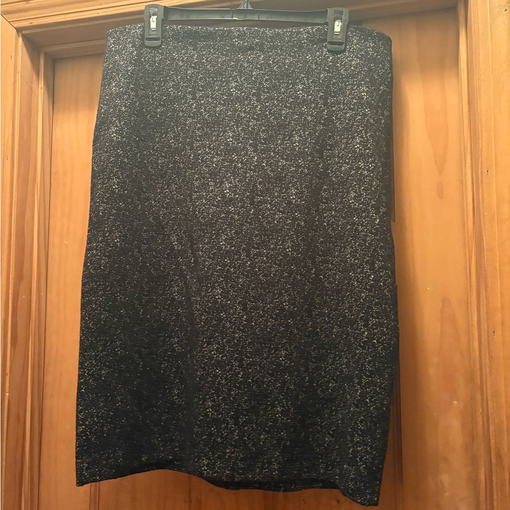 New York & Company Black and Gray Pencil Skirt